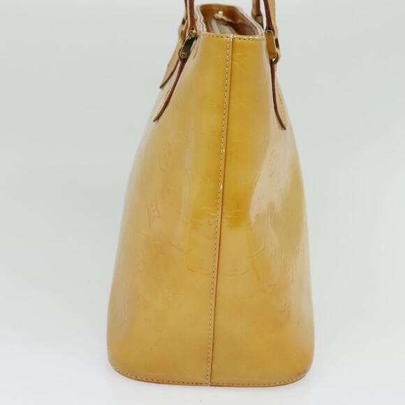 LOUIS VUITTON Monogram Vernis Houston Hand Bag Beige M91004 - Picture 5 of 13